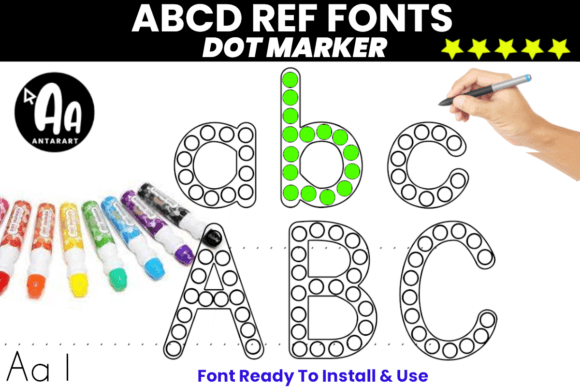 Abc Dot Marker: A Distinctive Display Font for Crafting Warm Brands