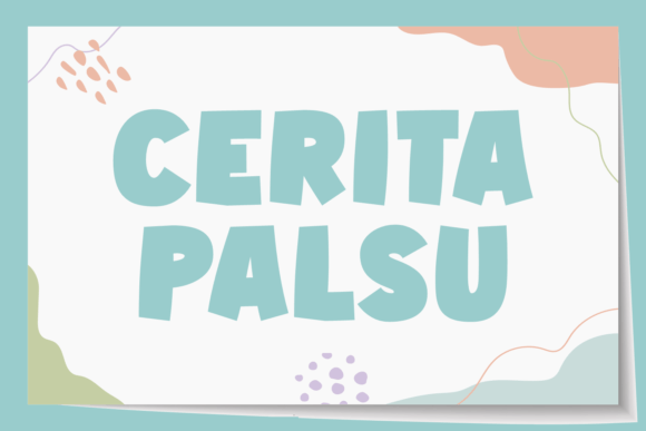 Cerita Palsu: A Bold Display Font for Digital Brands