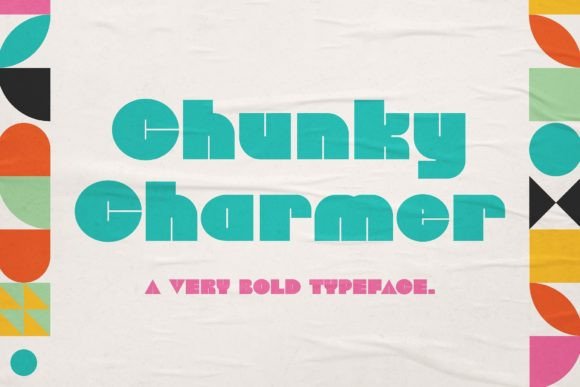 Chunky Charmer: A Display Font for Bold Brands