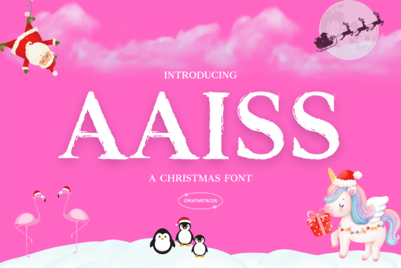 Craft Holiday Magic with Aaiss Christmas Font