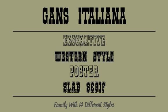 Gans Italiana: A Display Font for Distinctive Digital Branding