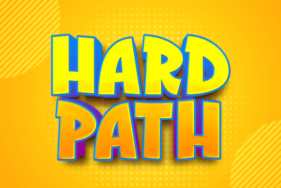 Hard Path: A Bold Display Font for a Consistent Business Brand