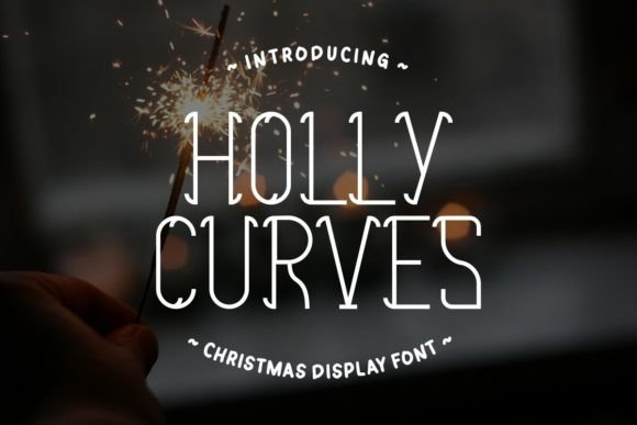 Holly Curves: A Festive Display Font for Modern Digital Design