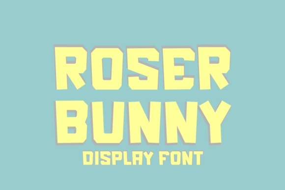 Roser Bunny: A Playful, Professional Typeface for Editorial Design