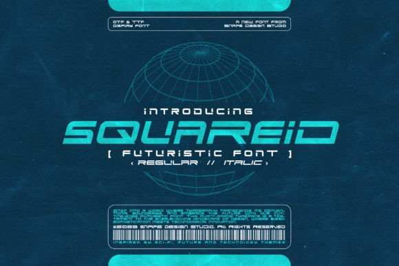 Squareid: A Futuristic Display Font Designed for Modern Brands