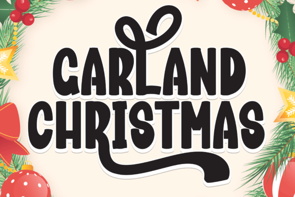 The Garland Christmas Font: A Maker's Perfect Seasonal Tool