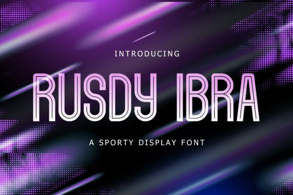 Using Rusdy Ibra for Sporty and Modern Branding Projects